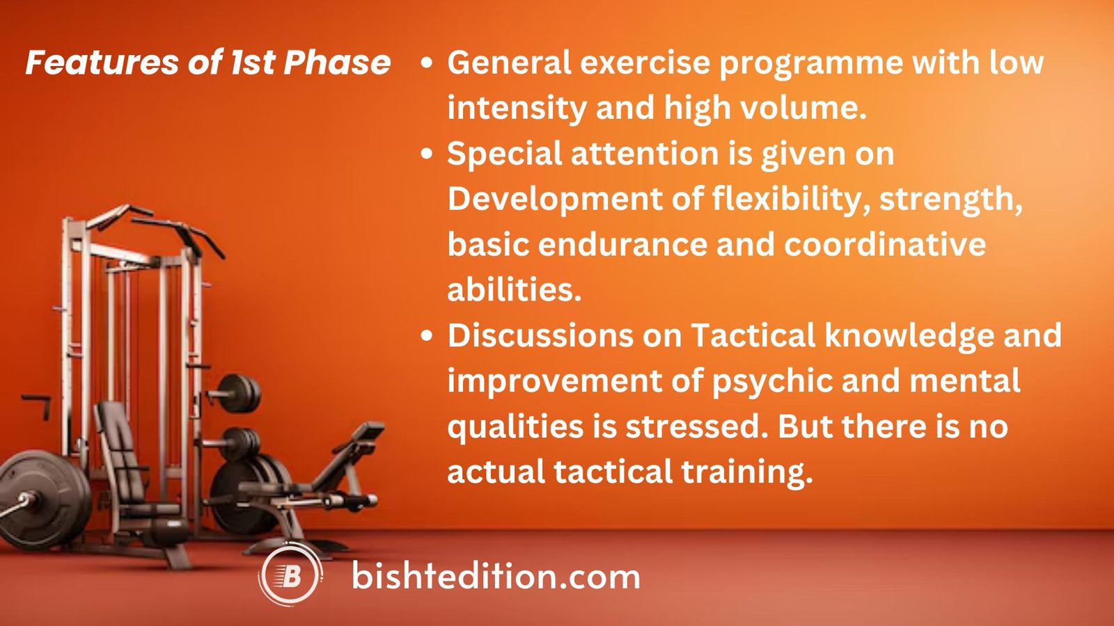 Sports Ttraining, Load And Periodization 17 Features of 1st Phase